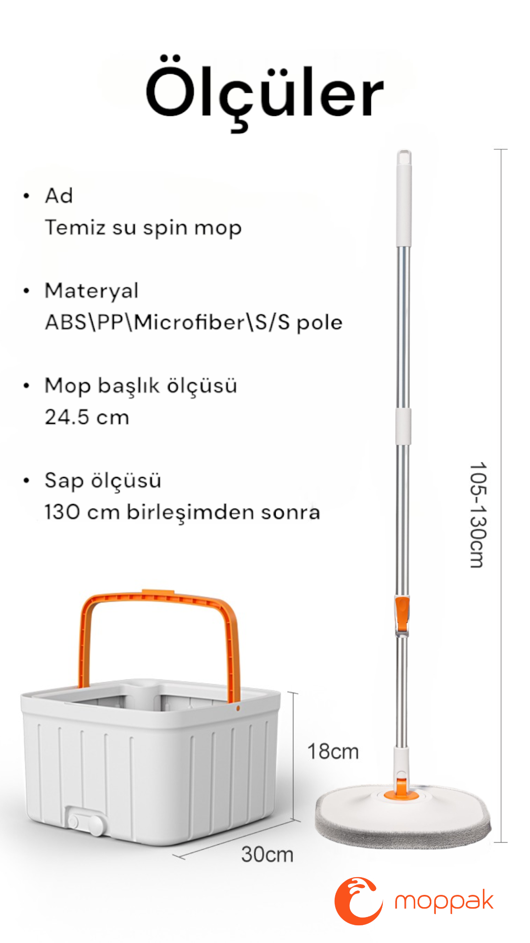 MP 101 Temiz Su Spin Mop